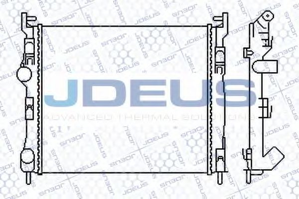 JDEUS 023M41 Радиатор охлаждения двигателя JDEUS для RENAULT