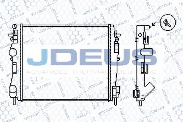 JDEUS 023M48 Радиатор охлаждения двигателя JDEUS для NISSAN