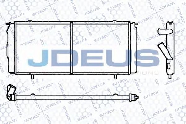JDEUS 023V54 Радиатор охлаждения двигателя для RENAULT 21