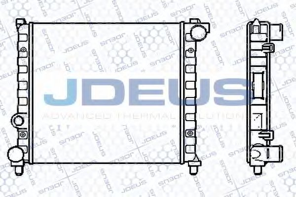 JDEUS 025V05 Радиатор охлаждения двигателя JDEUS для SEAT