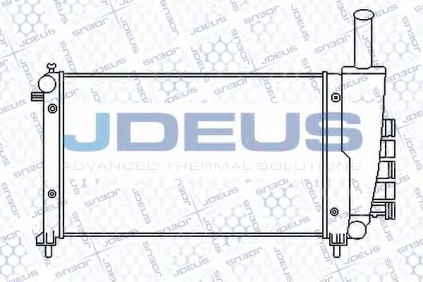 JDEUS 011M66 Радиатор охлаждения двигателя JDEUS для FIAT