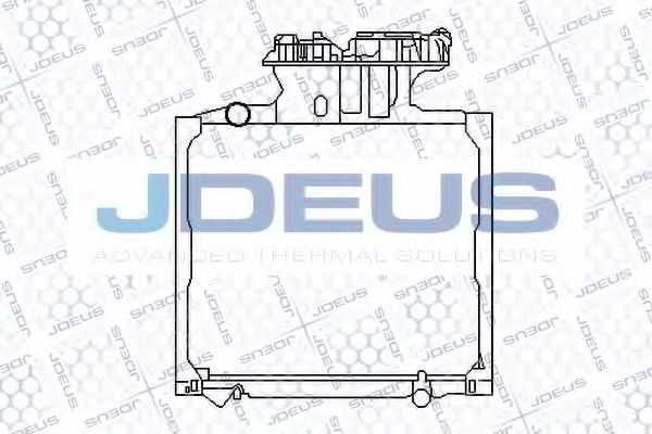 JDEUS 115M09 Радиатор охлаждения двигателя JDEUS для MAN