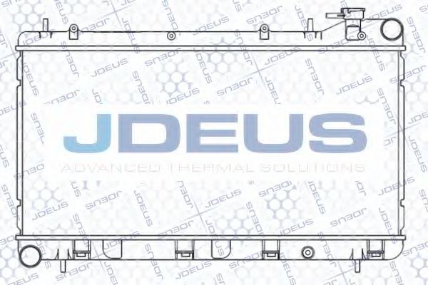 JDEUS 026M02 Радиатор охлаждения двигателя JDEUS для SUBARU