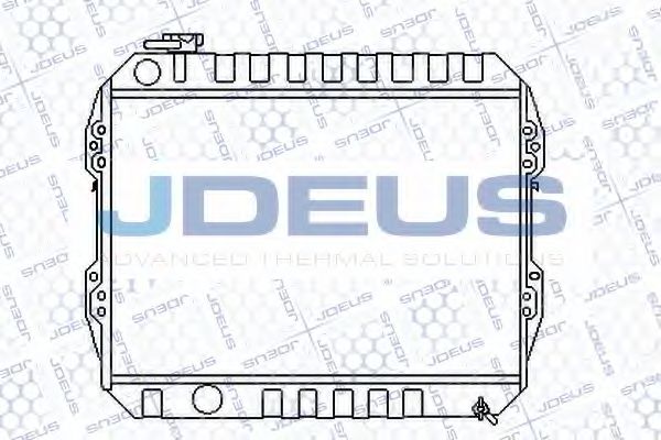 JDEUS 028N30 Радиатор охлаждения двигателя JDEUS для VOLKSWAGEN
