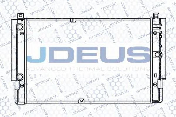 JDEUS 030V48 Радиатор охлаждения двигателя JDEUS для VOLKSWAGEN