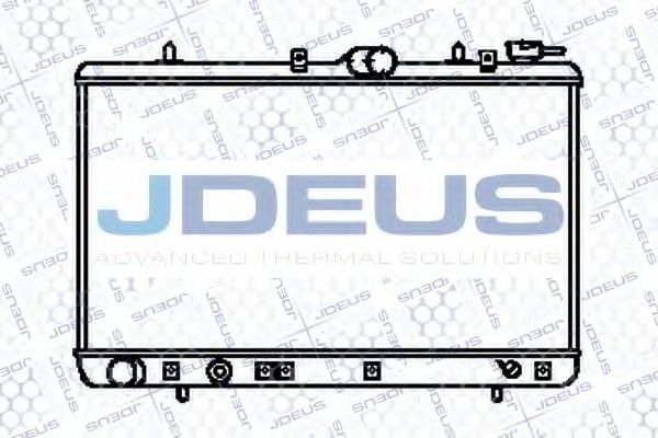 JDEUS 054M03 Радиатор охлаждения двигателя JDEUS для HYUNDAI