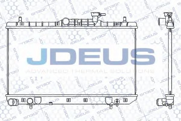JDEUS 054M08 Радиатор охлаждения двигателя JDEUS для HYUNDAI