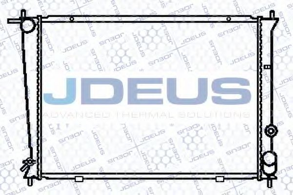 JDEUS 054M14 Радиатор охлаждения двигателя JDEUS для HYUNDAI
