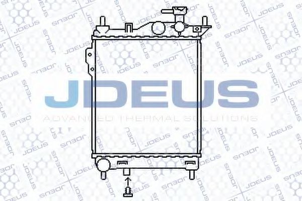 JDEUS 054M15 Радиатор охлаждения двигателя JDEUS для HYUNDAI
