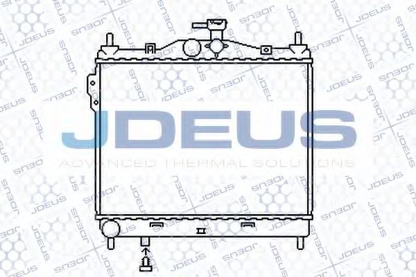 JDEUS 054M16 Радиатор охлаждения двигателя JDEUS для HYUNDAI