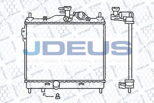JDEUS 054M20 Радиатор охлаждения двигателя JDEUS для HYUNDAI