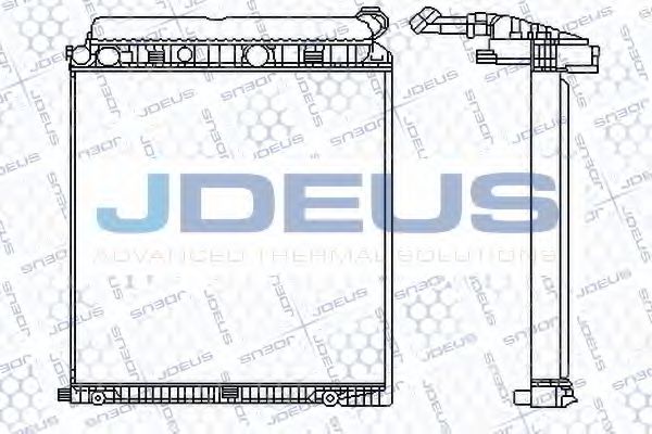 JDEUS 117M08 Радиатор охлаждения двигателя JDEUS для MERCEDES-BENZ