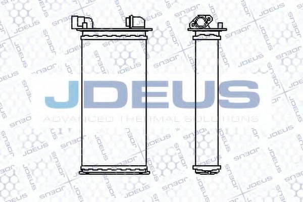 JDEUS 205M04 Радиатор печки для BMW