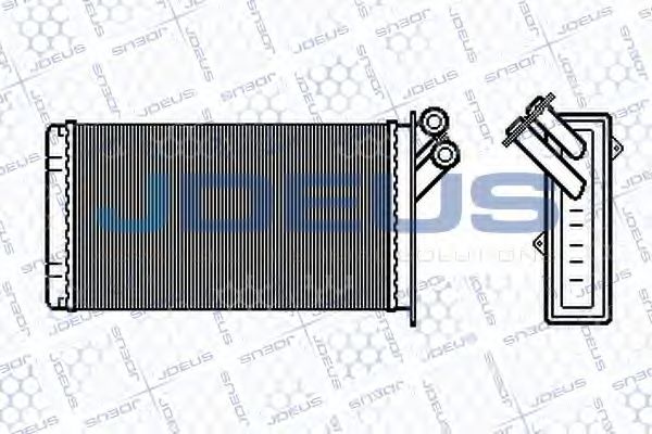 JDEUS 207M53 Радиатор печки для CITROËN C3