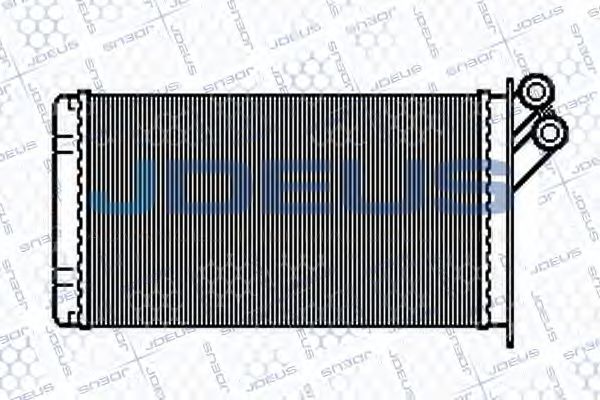 JDEUS 211M53 Радиатор печки для FIAT ULYSSE