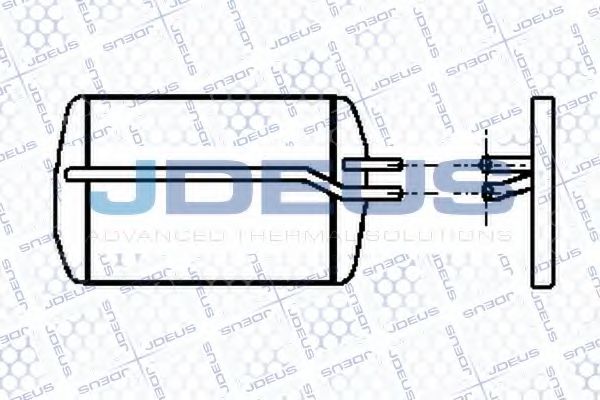 JDEUS 212M05 Радиатор печки JDEUS для MAZDA