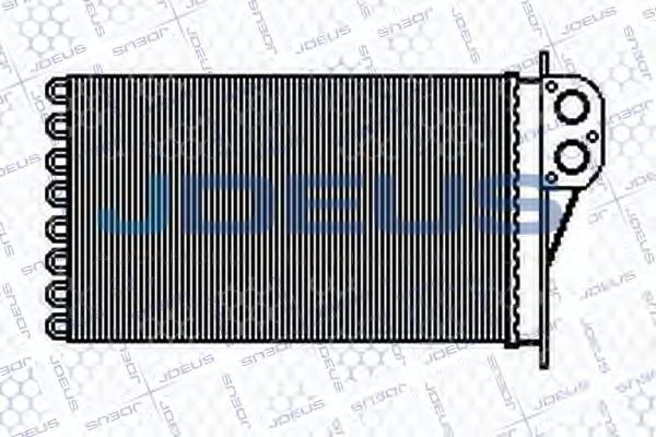 JDEUS 221B35 Радиатор печки для PEUGEOT 206