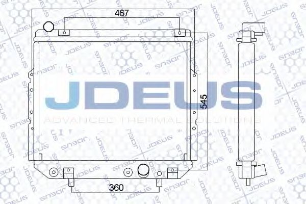JDEUS 057M01 Радиатор охлаждения двигателя для JEEP
