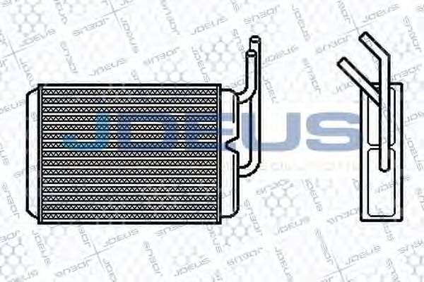 JDEUS 223M59 Радиатор печки для RENAULT TWINGO