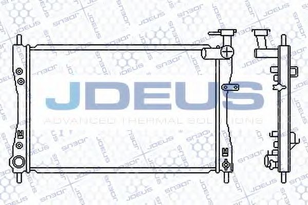 JDEUS 018M38 Радиатор охлаждения двигателя JDEUS для SMART