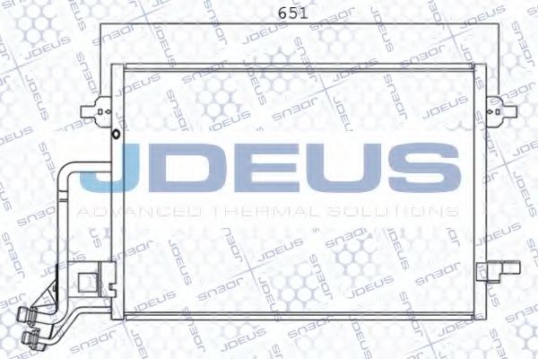 JDEUS 701M02 Радиатор кондиционера JDEUS 