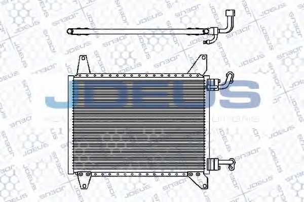 JDEUS 701M18 Радиатор кондиционера JDEUS 
