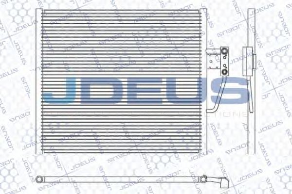 JDEUS 705M17 Радиатор кондиционера JDEUS 