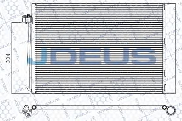 JDEUS 705M22 Радиатор кондиционера JDEUS 