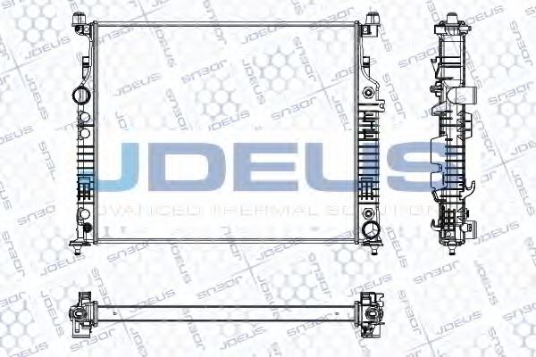 JDEUS RA0170950 Радиатор охлаждения двигателя для MERCEDES-BENZ R-CLASS