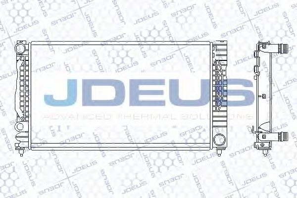JDEUS 001M06 Радиатор охлаждения двигателя JDEUS для AUDI