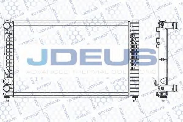 JDEUS 001M07 Радиатор охлаждения двигателя JDEUS для AUDI