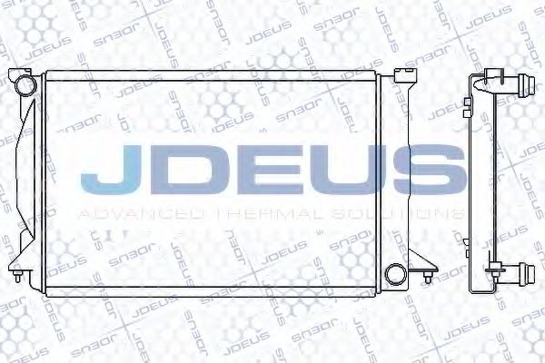 JDEUS 001M12 Радиатор охлаждения двигателя JDEUS для AUDI