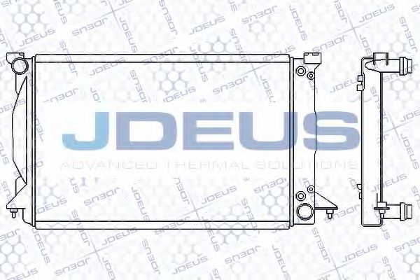 JDEUS 001M13 Радиатор охлаждения двигателя JDEUS для AUDI