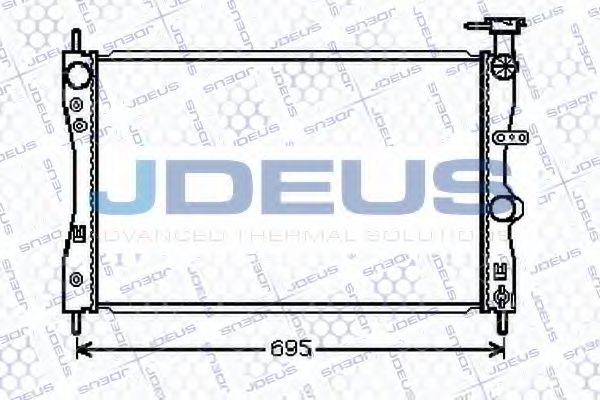 JDEUS 018M40 Радиатор охлаждения двигателя JDEUS для SMART