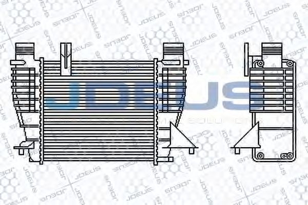 JDEUS 823M42 Интеркулер для NISSAN NV200