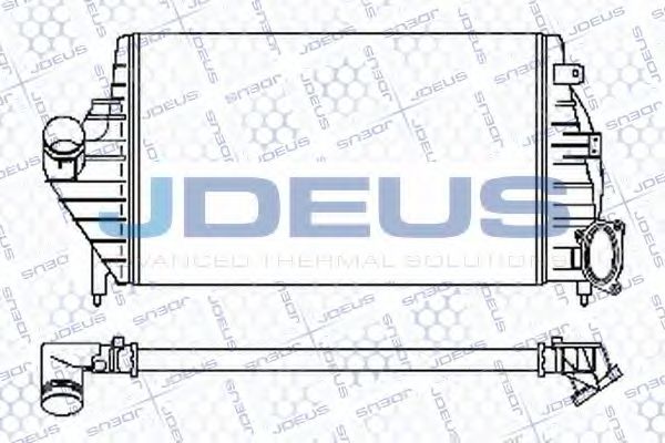JDEUS 823M70 Интеркулер для RENAULT