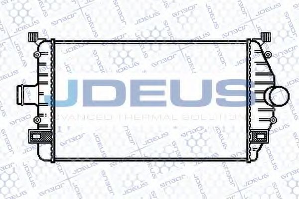 JDEUS 823M74 Интеркулер для RENAULT