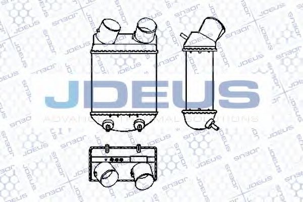 JDEUS 823V45 Интеркулер для RENAULT
