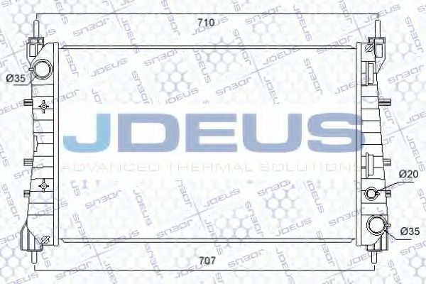 JDEUS 011M45 Радиатор охлаждения двигателя JDEUS для FIAT