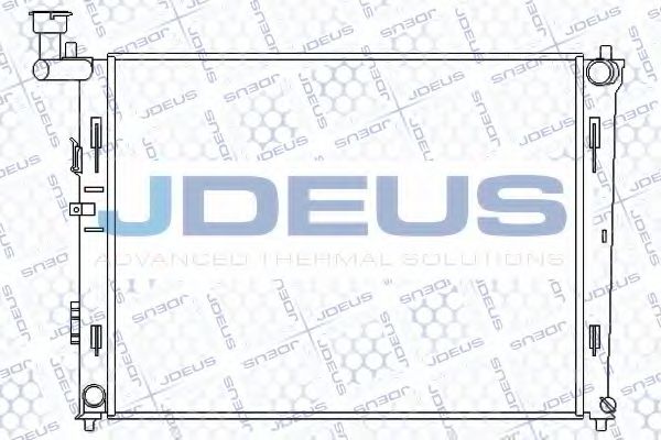 JDEUS 054M28 Радиатор охлаждения двигателя JDEUS для HYUNDAI