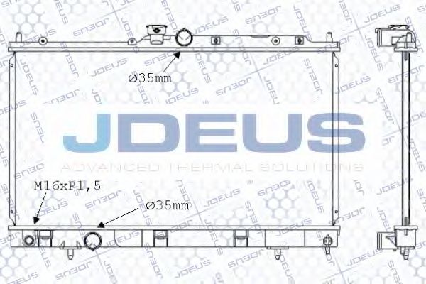 JDEUS 018M35 Радиатор охлаждения двигателя JDEUS для MITSUBISHI