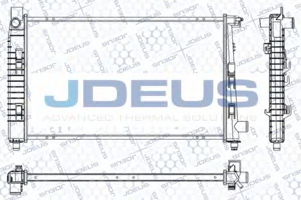 JDEUS RA0170850 Радиатор охлаждения двигателя для MERCEDES-BENZ VANEO