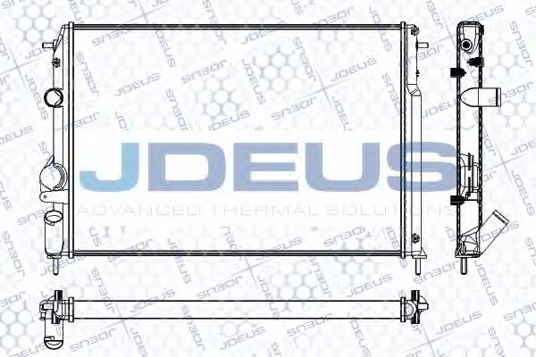 JDEUS RA0230830 Радиатор охлаждения двигателя JDEUS для DACIA