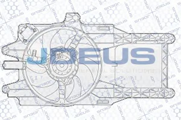 JDEUS EV835100 Вентилятор системы охлаждения двигателя для LANCIA