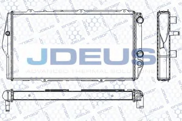 JDEUS RA0010040 Радиатор охлаждения двигателя JDEUS для AUDI