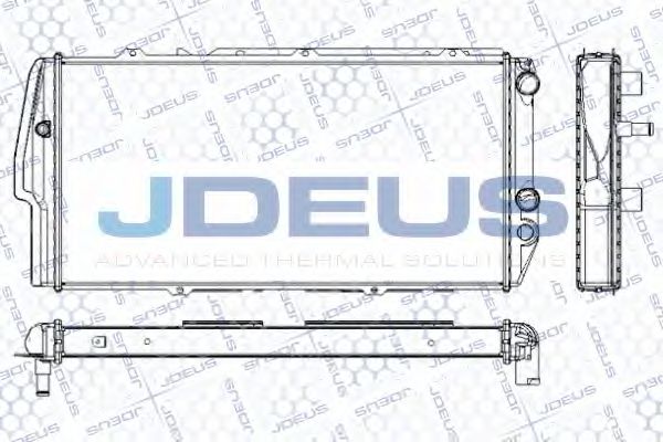 JDEUS RA0010050 Радиатор охлаждения двигателя JDEUS для AUDI