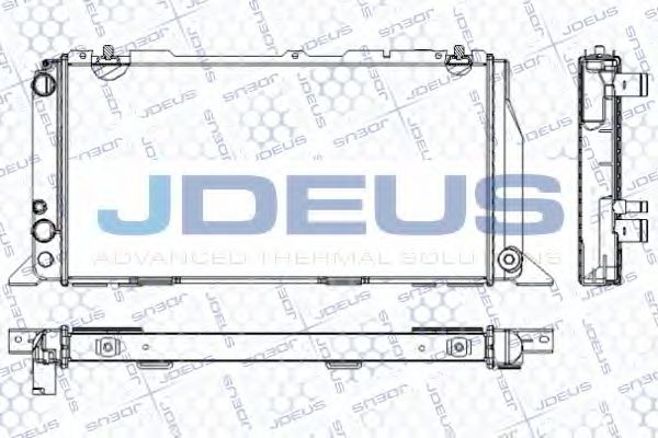 JDEUS RA0010090 Радиатор охлаждения двигателя JDEUS для AUDI