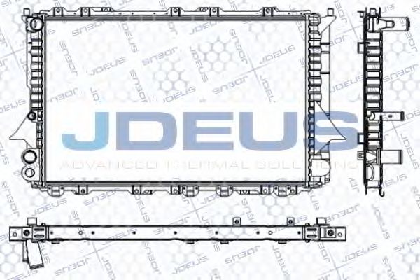 JDEUS RA0010120 Радиатор охлаждения двигателя JDEUS для AUDI