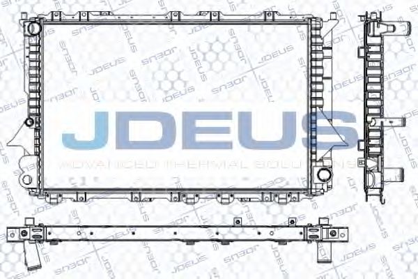 JDEUS RA0010140 Радиатор охлаждения двигателя JDEUS для AUDI