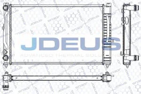 JDEUS RA0010160 Радиатор охлаждения двигателя JDEUS для AUDI